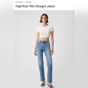Gap High Rise 90s Straight Jeans 14S
